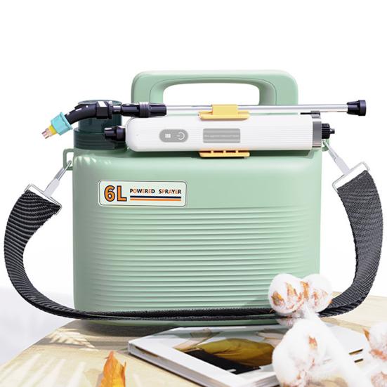 6L Electric Sprayer USB Rechargeable Sprayer with Telescopic Wand 3 Nozzles Battery Powered Portable Water Sprayer for Lawn Garden Yard Care