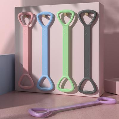 Фитнес-лента сопротивления Figure 8 с противоскользящей ручкой, портативная, для мужчин и женщин, для растяжки плеч, силовых тренировок, эластичный ремешок, натяжной канат