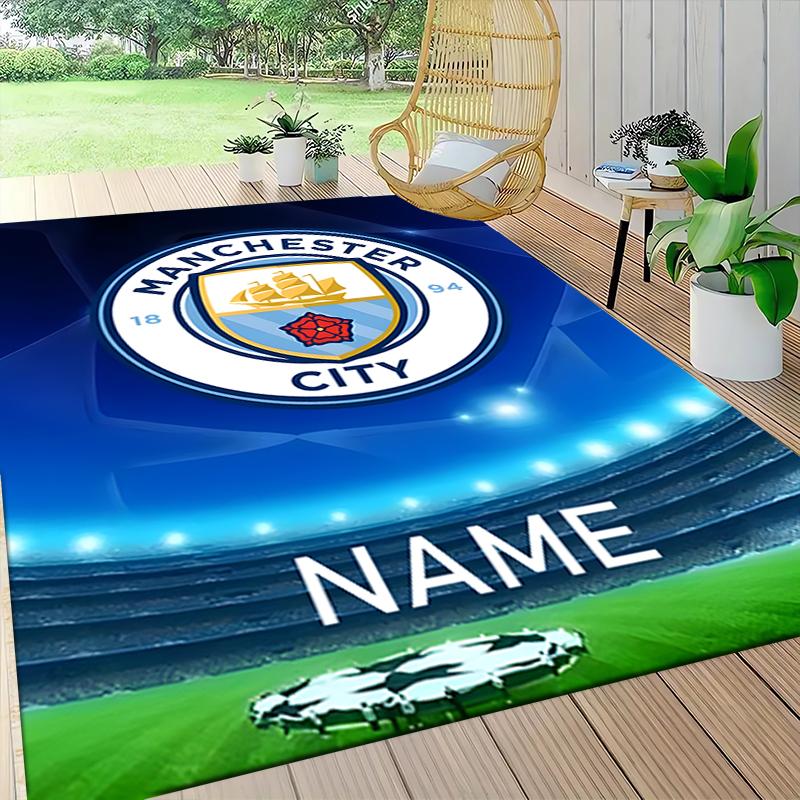 Custom Name Manchester City Champions Carpet Rug Customizable Soft Washable Anti-Slip Home Living Room Sofa Mats Personalized Rug. 0909215