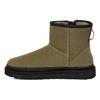 Suede Round Toe Zipper Short Boots Women Boots Green 1144034-BTOL