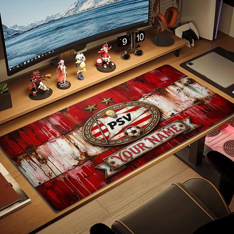 PSV Eindhoven Print Cushion Non-slip Laptop Tablet Big Mousepad XXL Mat Mini PC Playmat With Lock edge