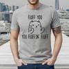 FLUFF YOU | CALVAYA CUTE CAT| FUNNNY CAT BOY | NOVELTY | MEN'S T-shirt TEE TOP