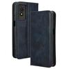 For TCL 501 Leather Case Magnetic Closing Retro Phone Cover with Wallet Stand