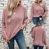 Rose Beauty A Lace-up Bow Pullover Autumn and Winter Women's Sweater Loose Casual Long Sleeves Knitwear Clothing Top