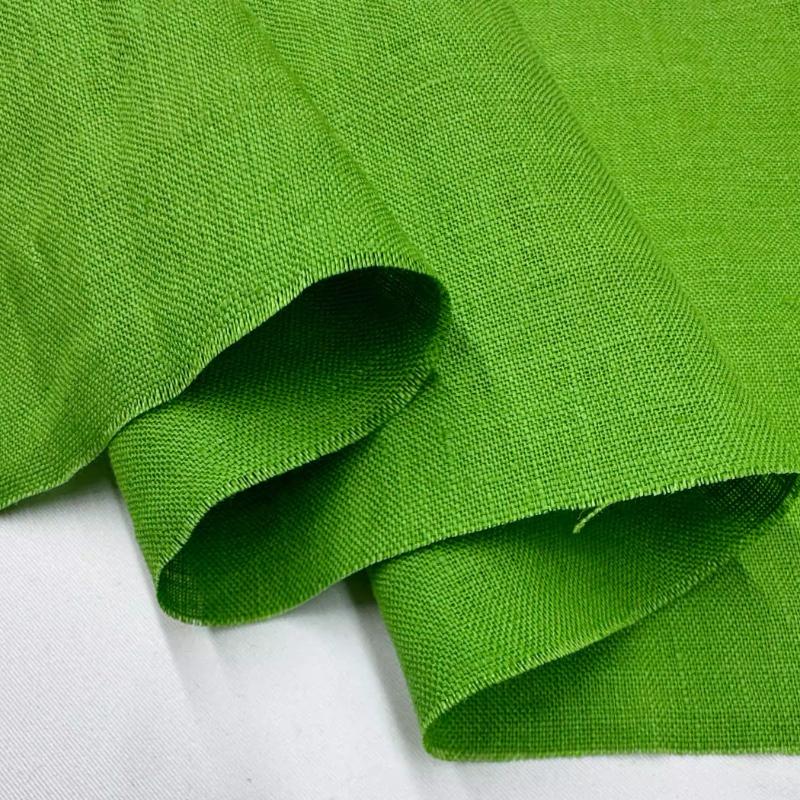 Чистая льняная ткань Стиранный лен Комфортная дышащая ткань для весны и лета DIY Платье Широкие брюки Легкая куртка Одежда