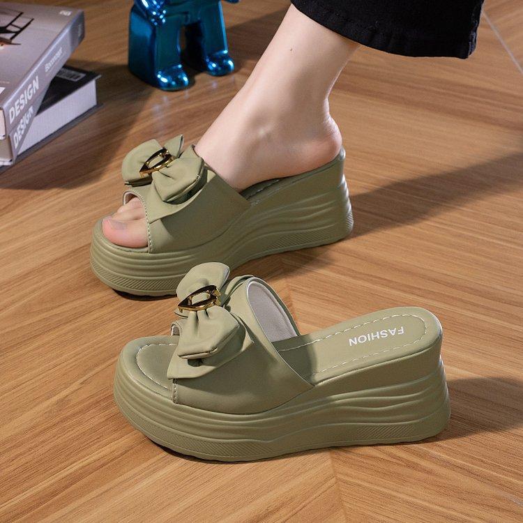 Летние женские тапочки с толстой подошвой, мягкие тапочки, домашние классные тапочки, нескользящие тапочки с толстой подошвой