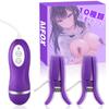 Nipple Vibrator Nipple Development 10 Nipple Rotor Nipple Torture Clamping Stimulation SM Play Training Unisex Purple [Clamping & Vibrations]