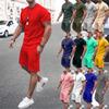 2023 Men's European & American Summer Casual Sport Set - Short Sleeve Top & Shorts