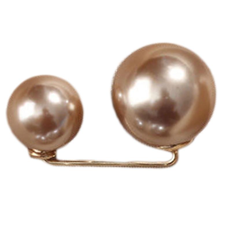 Pearl Brooch Pins For Women Safety Pins Neck Button Fashion Waist Pins For Dress Shrink Waist Circumferences