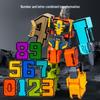 Large Kids' Number Symbol Transforming Robot Car Toy Set
