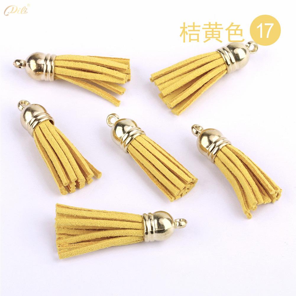 5/10/20Pcs 38mm Mini Leather Tassels Keychain Tassels For DIY Crafts Charms Earrings Bracelets Jewelry Making Supplies
