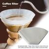 100Pcs Coffee Filter Paper Natural Unbleached Disposable Pour Over Coffee Dripper Cone Universal Coffee Maker Accessories