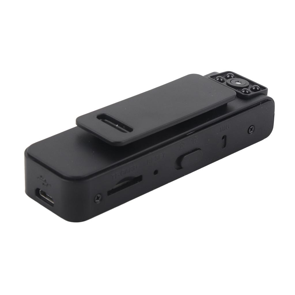 Mini Body Camera 1080P HD Wearable Magnetic Absorption Video Recorder with 90 Degree Rotation Lens