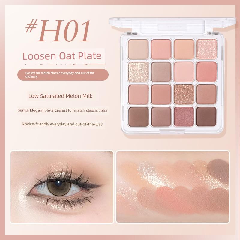 Hold Live Checkered 16 Colors Matte Eyeshadow Palette