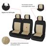 AUTOYOUTH 2+1 Seat Covers Car Seat Covers Protector for Transporter/Van,Universal Polyester Fabric Car Covers,Truck Accessories