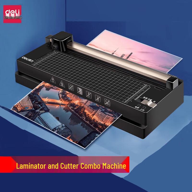 Deli A3/A4 Thermal Laminator with Paper Trimmer CN plug (adapter included)