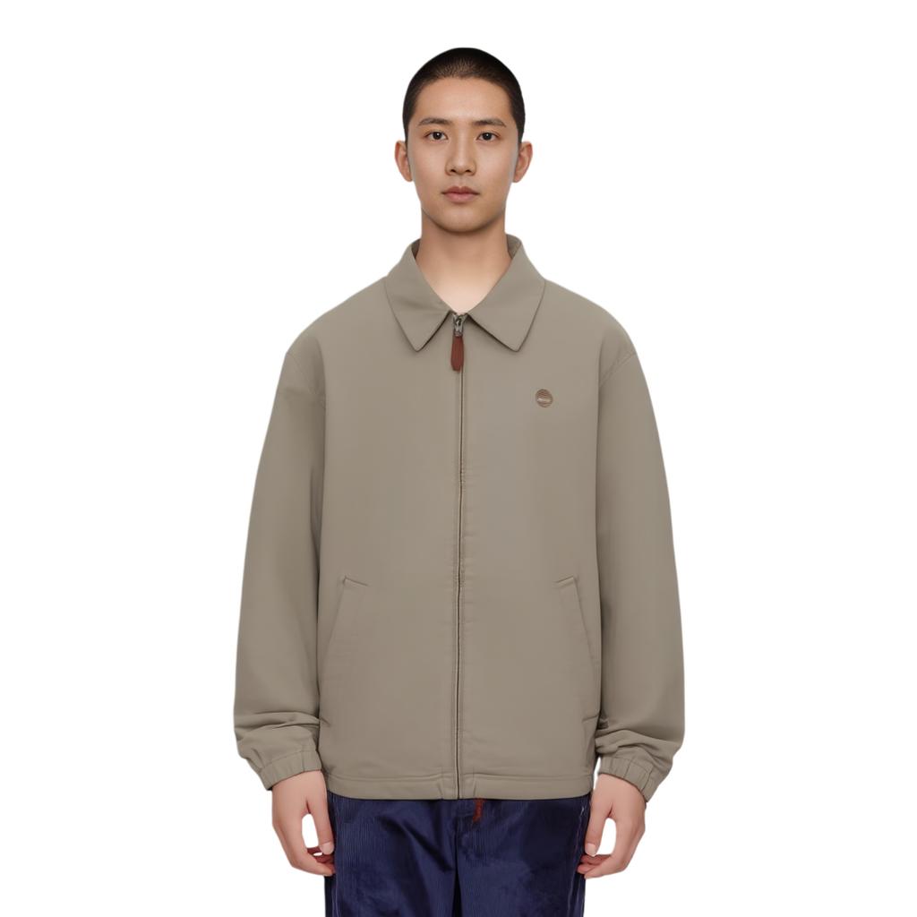 Timberland Мужская куртка с молнией на воротнике, однотонная, с длинным рукавом, A6BEG-DH5