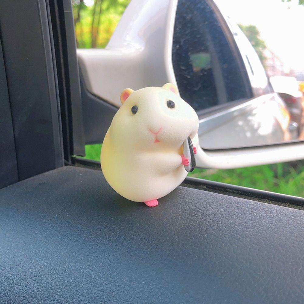 Decor Stealing Hamster Car Oranments Auto Dashboard Model Hamster Model Toy Hamster Action Figure