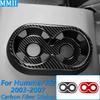 Для Hummer H2 2003-2007 Панель-декоративная накладка на центральный подлокотник заднего сиденья с подстаканником из углеродного волокна Автомобильные аксессуары Наклейка на интерьер