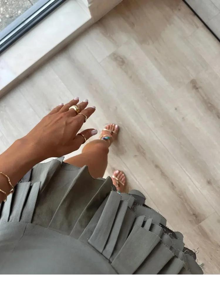 Облегающее плиссированное короткое платье на подтяжках для женщин, сексуальное женское мини-платье без рукавов с открытой спиной, банкетное платье для уличной вечеринки, Vestidos