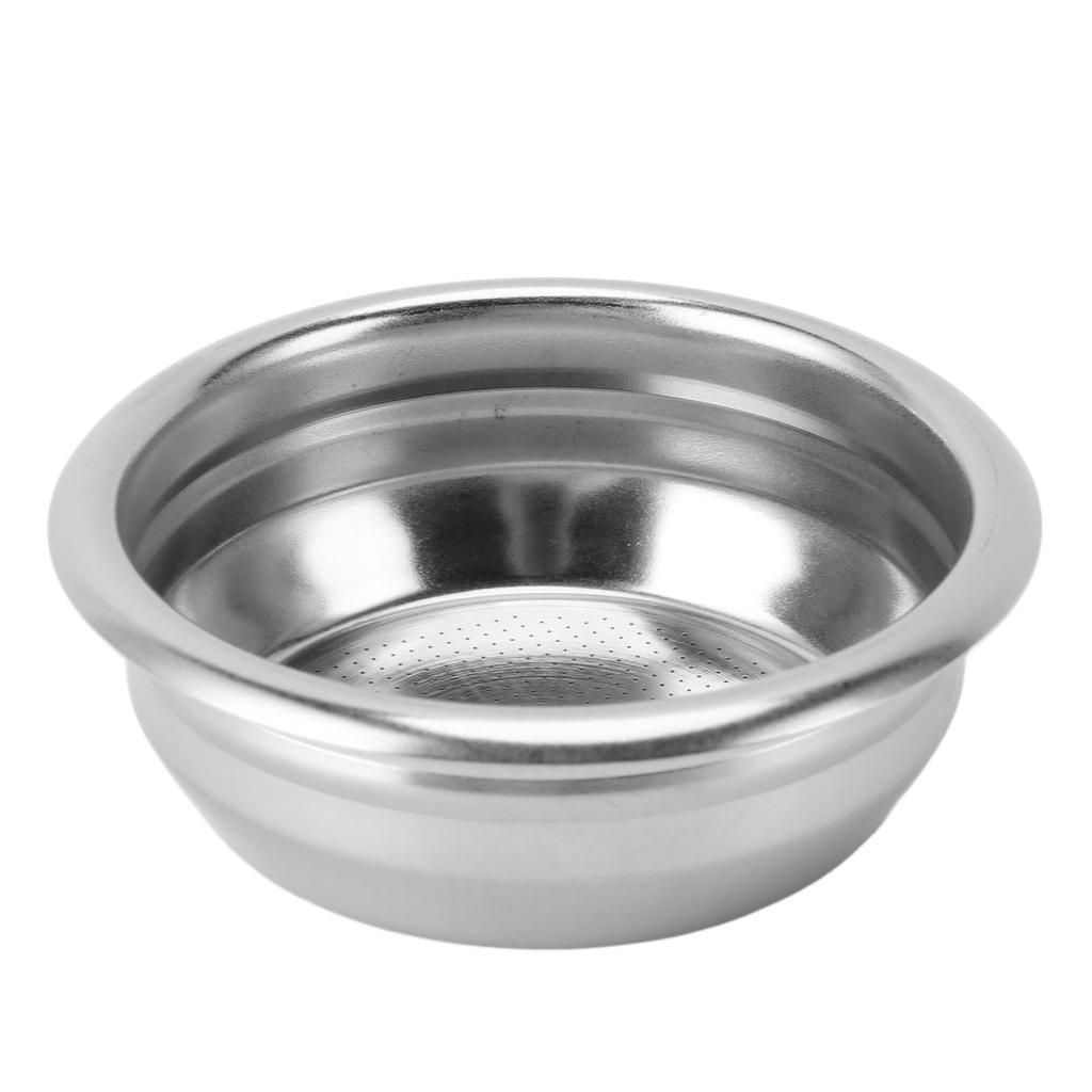 2PCS Coffee Portafilter Basket 58mm Stainless Steel 2 Cups Single Layer Filter Basket for Portafilte