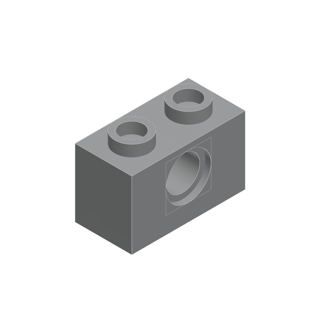 50pcs 3700 Brick 1 x 2 with Hole Bricks Collections Bulk Modular GBC Toys For Technical MOC DIY Building Blocks Compatible