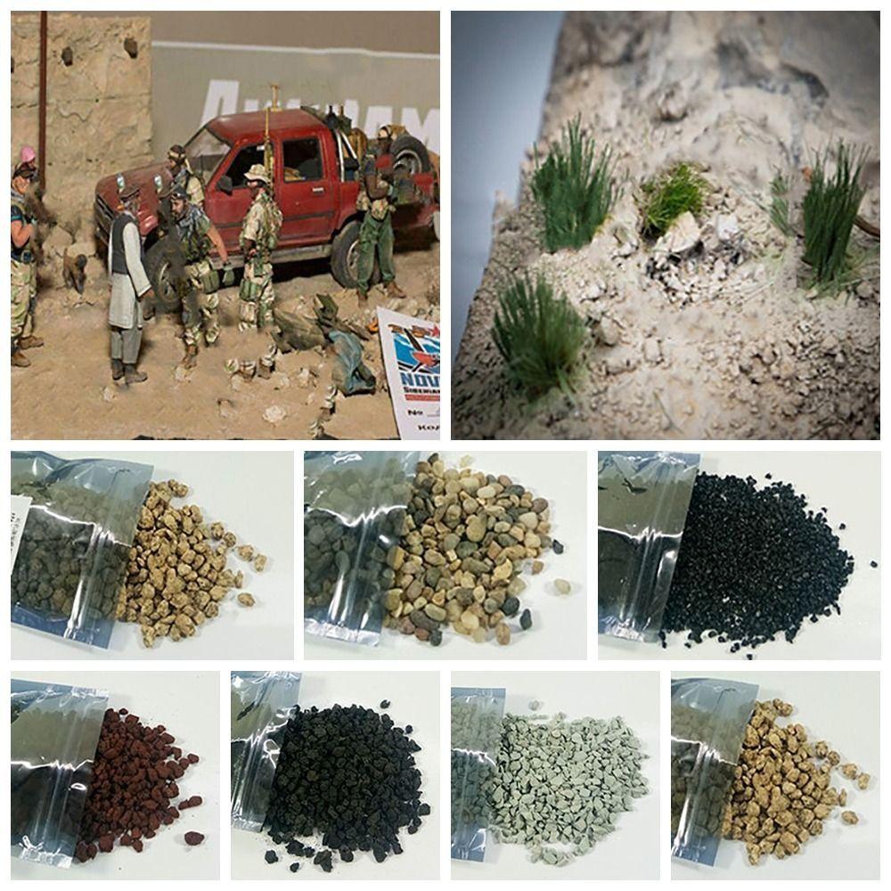 Layout Sand Table Railway Gravel Cornerstone Ground Rock Stone Scenery Cobblestone Scene Model