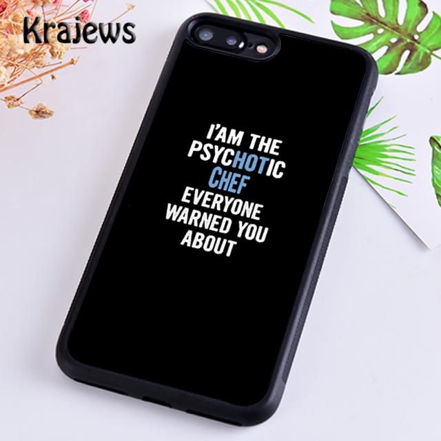 Krajews Никогда не доверяй тощему повару Мягкий чехол для телефона для iPhone 14 5 6s 7 8 plus XR XS 11 12 13 pro max Samsung S21 S22ultra