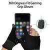 1 Pair Gaming Grip Gloves Two-finger Touch Super Sweat Proof No Latency High Sensitivity Breathable Sensitive Touch Screen Fingertips
