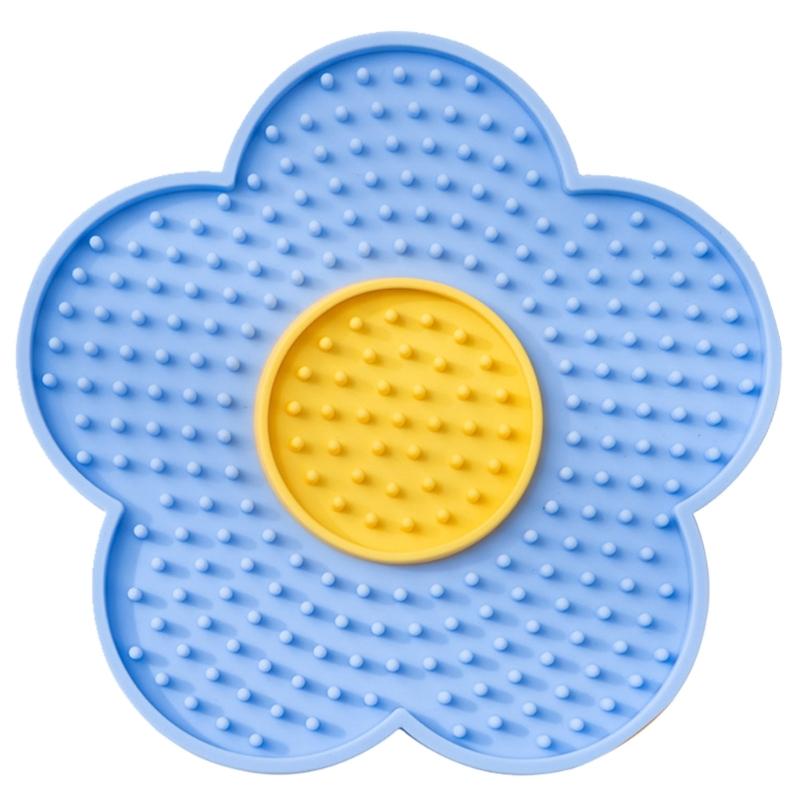 Подушечка для вылизывания для собак с присосками, коврик для вылизывания для собак, миски для медленного кормления для влажного и сухого корма, лакомств, масла