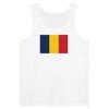 Débardeur - Drapeau du Tchad - Blanc - 100% coton - Coupe ajustée - Mixte