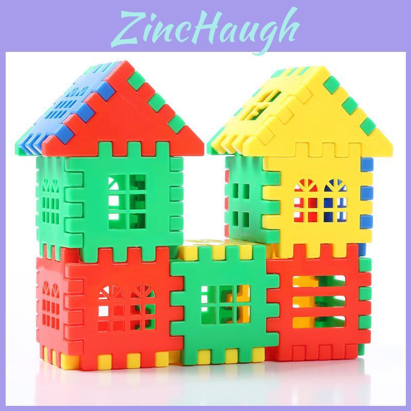 Colorful Plastic House Construction Set For Toddlers Diy Assembly 4.1g