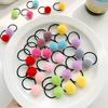 Yousheng 10 Pcs Children Hair Rope Plush Ball High Elasticity Anti-slip Reusable Ponytail Holder Kids Hair Bands Mini Hair Ties Girl Rubber Bands