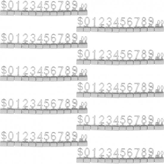 10pcs Display Cube Blocks for Retail Shop Metal Pricing Label Stand Blocks for Jewelry Easy to Clean and Change Pricing Tags Strong Material Smooth