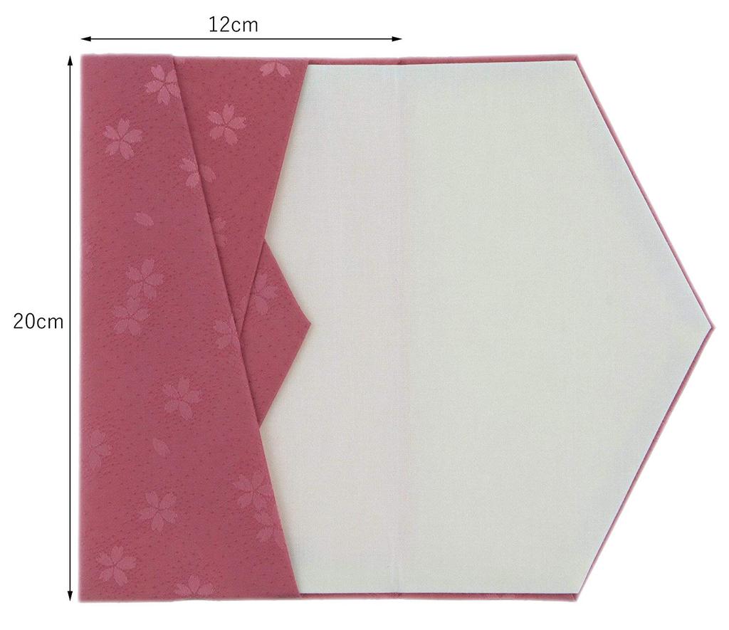 Daiko Sangyo Эстер Сакура Шелк Фукуса (Ткань Упаковочная ткань) с Золотым Конвертом, Набор для Поздравлений/Соболезнований, Сделано в Японии, Розово-Фиолетовый