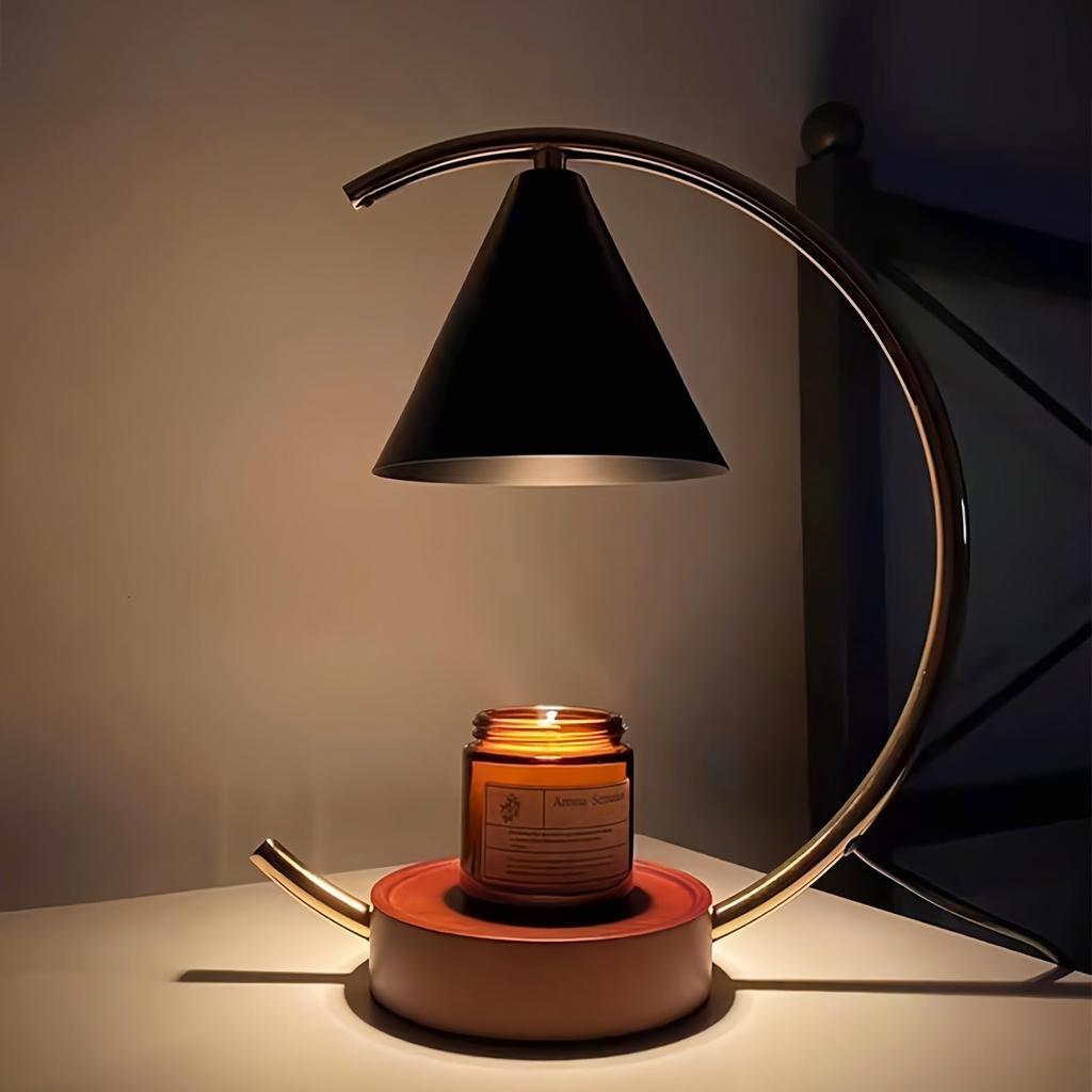 Biutee Candle Warmer Lamp with Timer, Flameless, Soothing Light & Aroma, 4-Level Dimming, Includes 2 Bulbs, Stylish Interior, Perfect Gift for