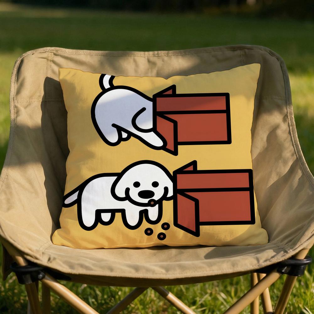 Cute MMatsui Art Cushion Cover Soft Reversible Durable Pillow Cover MultiScene Use for Home Car Daily Comfort