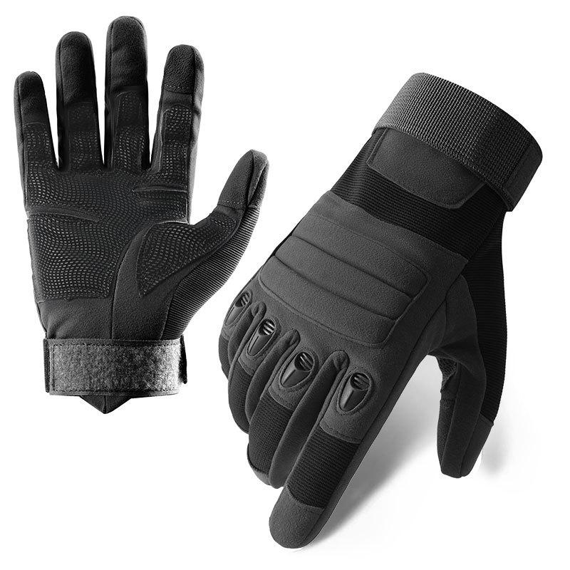Black Tactical Gloves Men Outdoor Hunting Hiking Climbing Sports Camping Combat Anti-skid Cycling Bike Full Finger Mittens Women