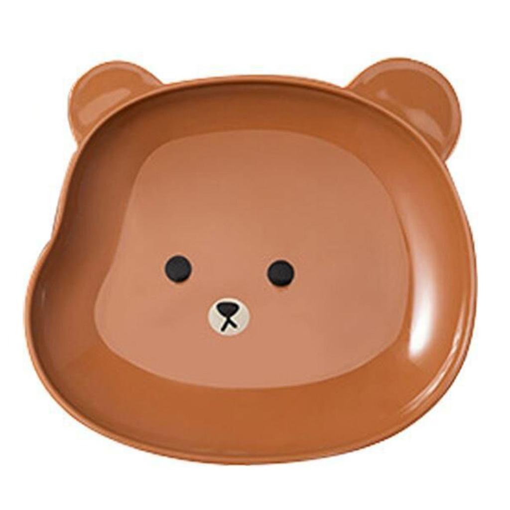 2 шт. тарелка для закусок, легко моющаяся пластиковая тарелка в форме мультяшного медведя для соуса, посуда, кухонная посуда