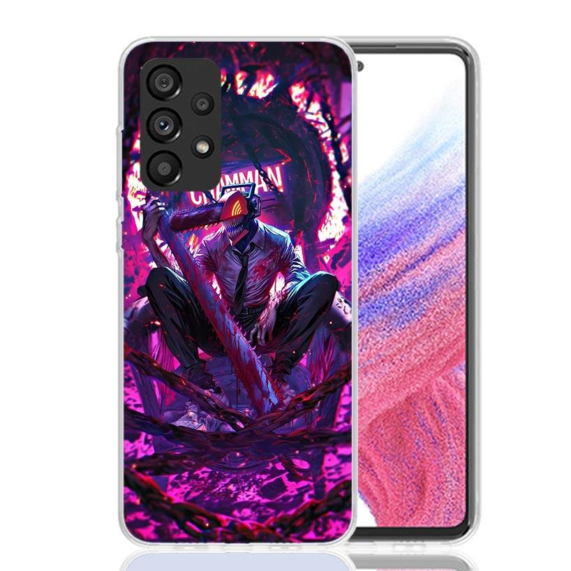 Чехол для телефона C-Chainsaw Man Denji для Samsung Galaxy A52 A32 A22 A12 A02S A50S A30S A51 A31 AA71 Note 20 Ultra 10 S10 Plus Galaxy