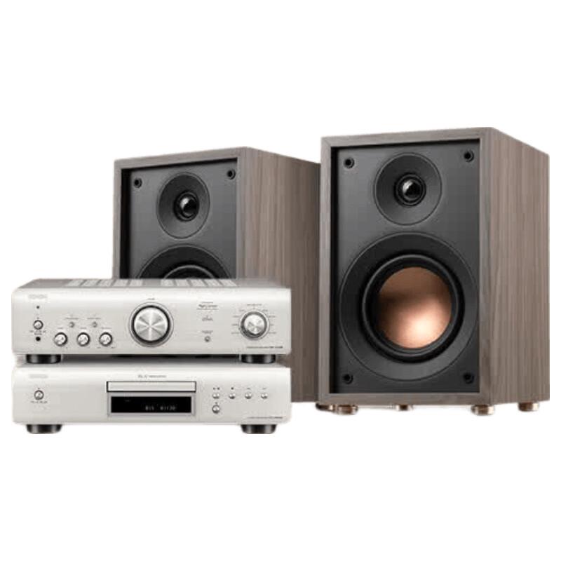 HiVi Oasis 140 Passive Hi-Fi Speaker System with Denon PMA-600 Amplifier & DCD-600 CD Player Bundle (CN version)