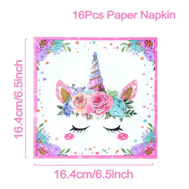 Unicorn Party Disposable Tablecloth Unicorn Birthday Party Decoration Girl Disposable Tableware Tablecloth Girls Baby Shower