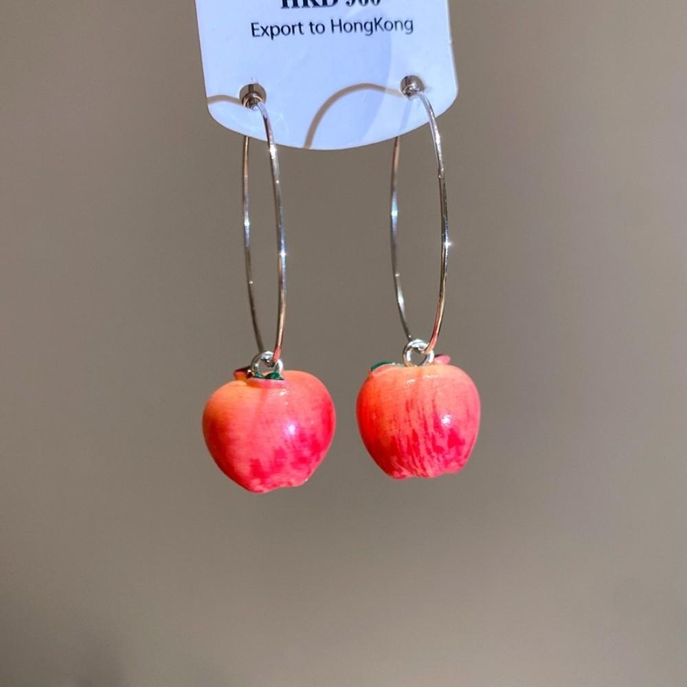 Exaggerated Simulation Fruit Earrings Resin Fruit Earrings Dangle Earrings Christmas Eve Party