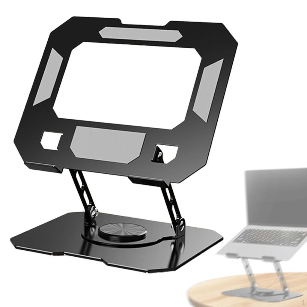 Регулируемый держатель для ноутбука, настольное крепление для ноутбука, легко переносить и хранить, вентилируемый, поворотный
