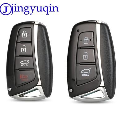 Чехол для дистанционного ключа jingyuqin с 3/4 кнопками для Hyundai Genesis 2013-2015 Santa Fe Equus Azera IX45 Fob TOY40