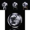 Classic Design 60mm 3d Crystal Ball Glass Laser Engraved Miniature Earth Sphere Gift
