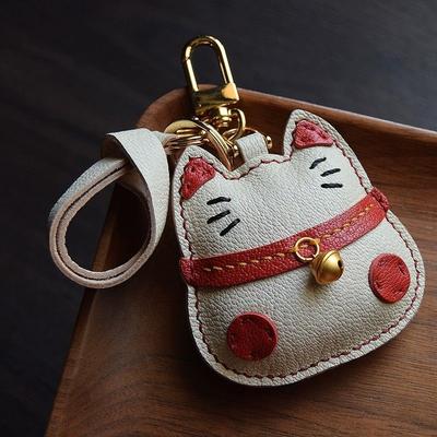 Модный брелок-качалка 'Счастливый кот' из ПУ-кожи, мультяшный пони, подвеска-животное, брелок-шарм, аксессуары для женской сумки