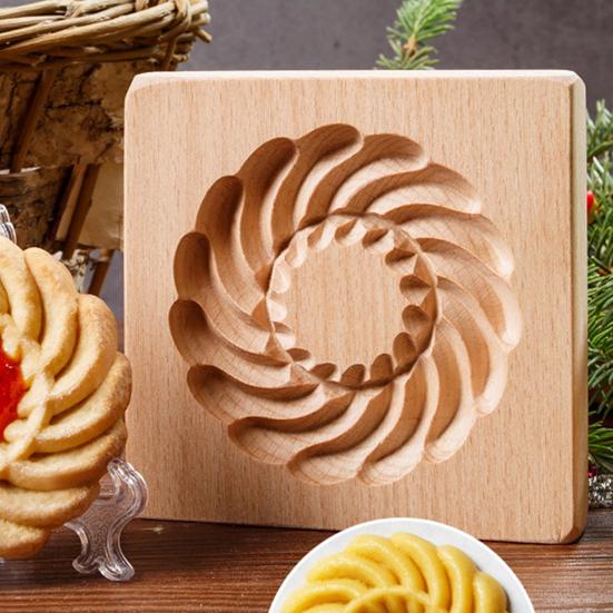 Форма для печенья, 3D прозрачная текстура, сделай сам, деревянная форма для печенья, простая в использовании антипригарная форма для выпечки для домашней кухни