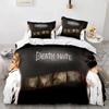 Комплект постельного белья Death Note Single Twin Full Queen King Size Bed Set Adult Kids Bedroom Duvet cover Sets 3D Print Anime Death Note A