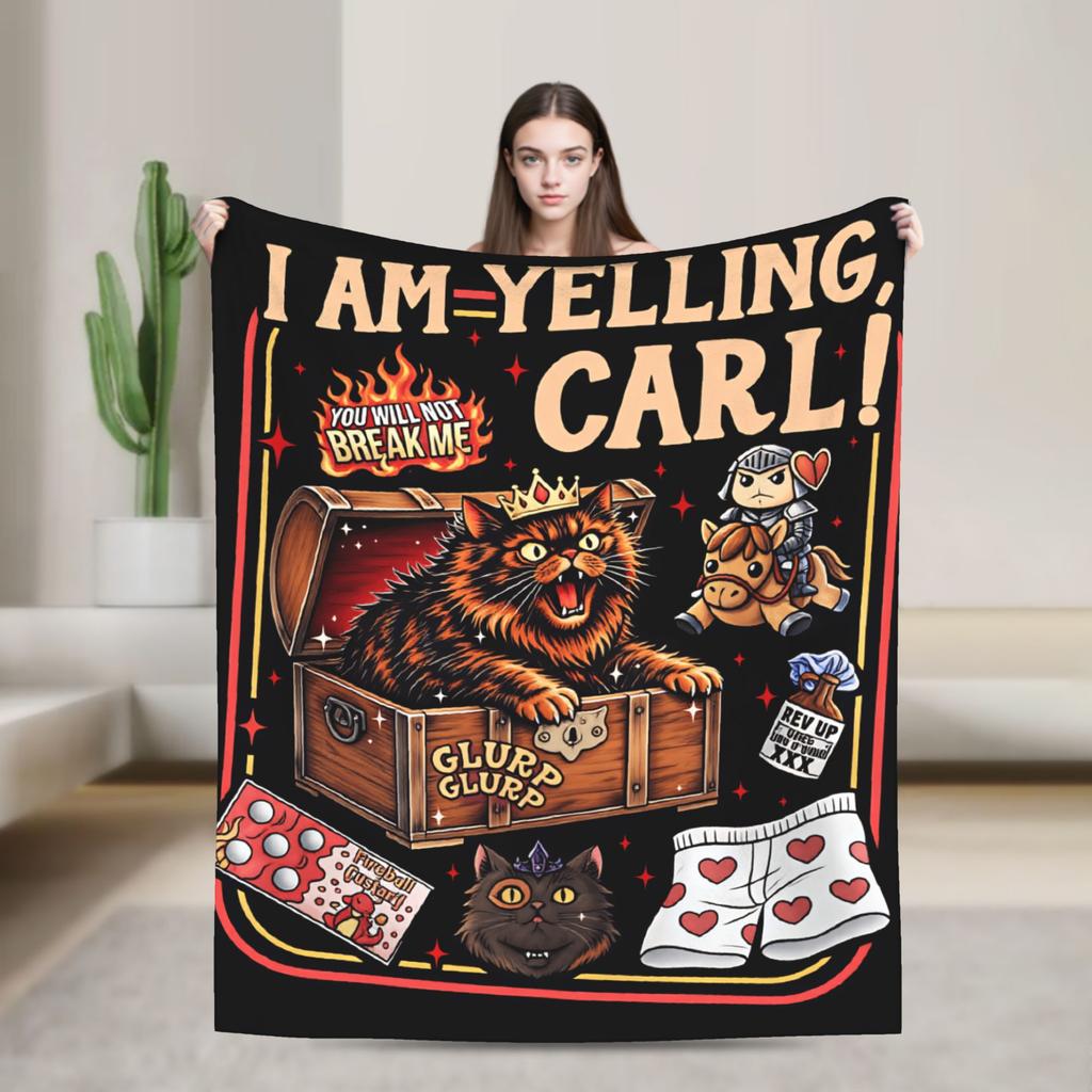 Princess Donut Dungeon Crawler Poster Blankets Quality Warm Comfy Bedding Throws Winter Travel Car Bedroom Casual Bedspread